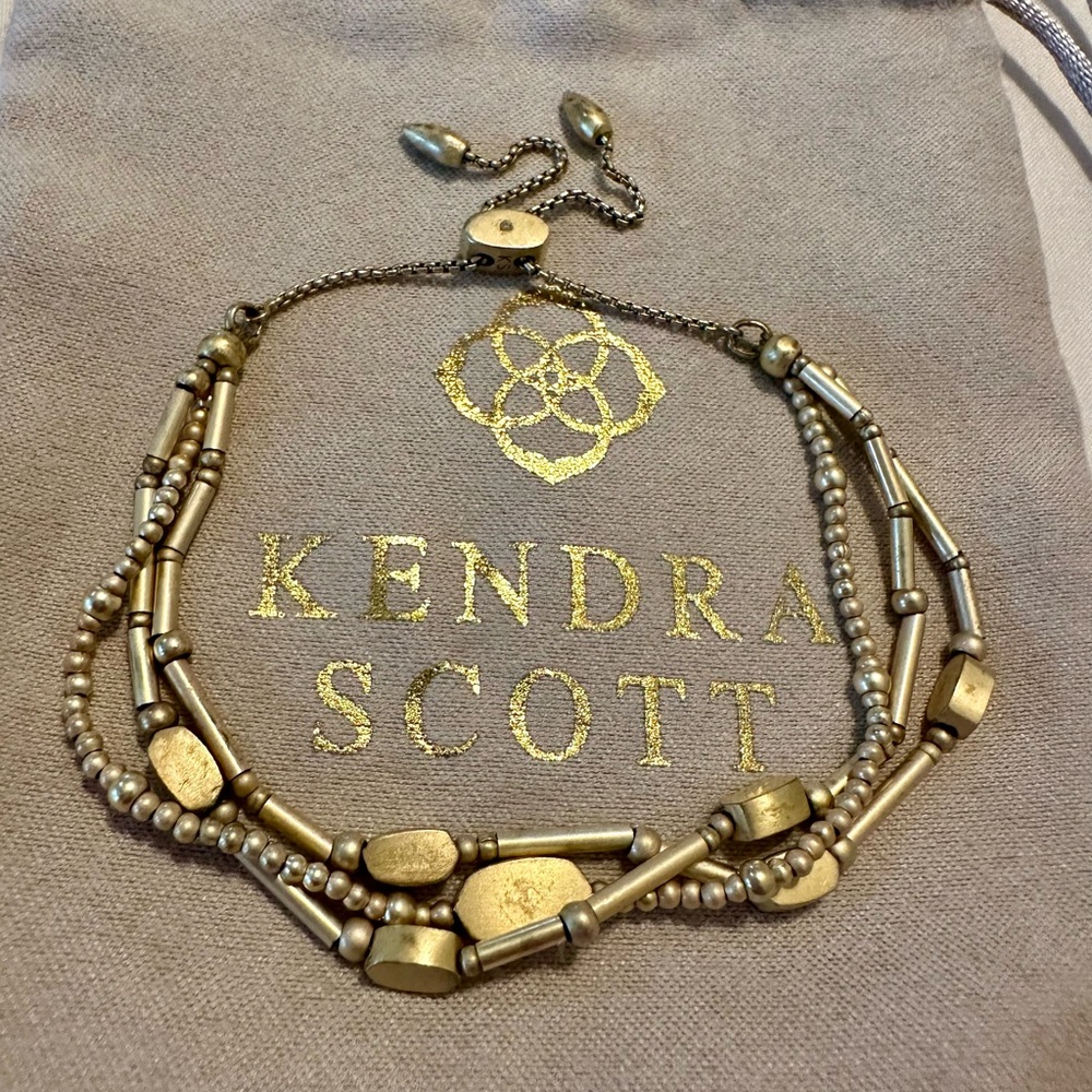 Kendra Scott Chantal Multi-Strand Slider Bracelet in Gold